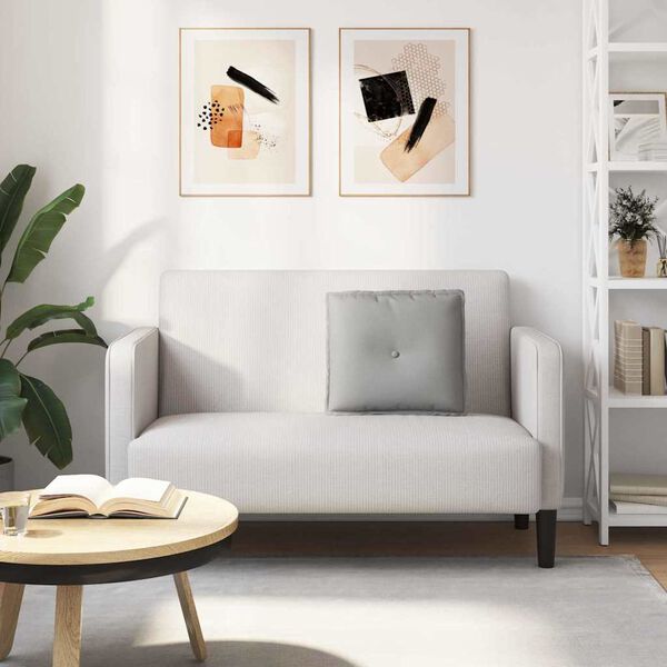 vidaXL Poduška na chrbát Oblá šedá 50 x 19 x 45 cm látka