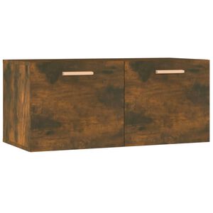 vidaXL N&aacute;stenn&aacute; skrinka dymov&yacute; dub 80x35x36,5 cm spracovan&eacute; drevo
