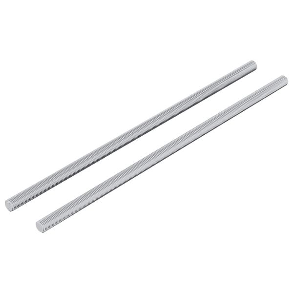 vidaXL Skrutkov&aacute; tyč 2 pcs Strieborn&aacute; 6 x 170 mm Oceľ