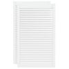 vidaXL Lamelov&eacute; dvierka na skrinku 2 ks, biele 99,3x59,4 cm, borovica