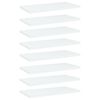 vidaXL Pr&iacute;davn&eacute; police 8 ks, biele 40x20x1,5 cm, kompozitn&eacute; drevo