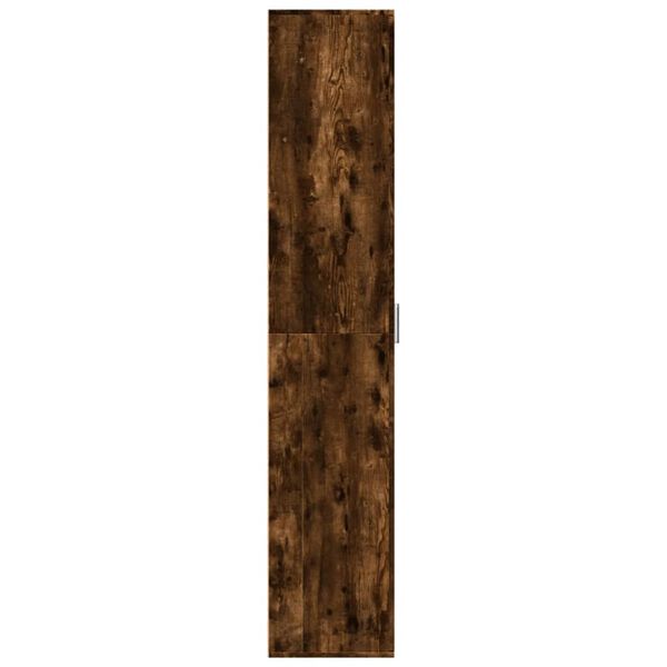vidaXL Vysoká skrinka dymový dub 60x35x180 cm kompozitné drevo