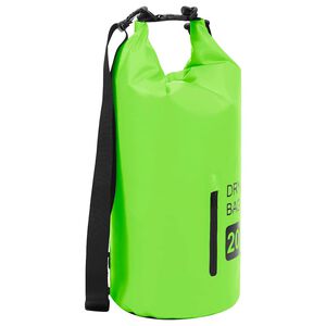 vidaXL Such&aacute; ta&scaron;ka so zipsom zelen&aacute; 20 l PVC