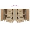 vidaXL Komoda vo farbe dubu sonoma 69,5x34x90 cm spracovan&eacute; drevo