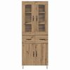 vidaXL Highboard Remeseln&yacute; dub 69,5 x 34 x 90 cm Kompozitn&eacute; drevo
