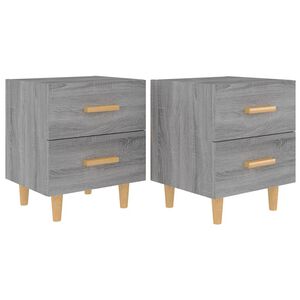 vidaXL Nočn&eacute; stol&iacute;ky 2 ks siv&yacute; dub sonoma 40x35x47,5 cm
