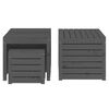 vidaXL 4-dielna sada záhradných boxov sivá borovicový masív