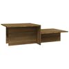 vidaXL Konferenčn&yacute; stol&iacute;k hned&yacute; dub 111,5x50x33 cm spracovan&eacute; drevo