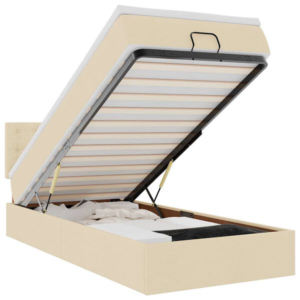 vidaXL Osmansk&yacute; r&aacute;m postele s matracom kr&eacute;mov&aacute; 80x200 cm l&aacute;tka