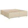 vidaXL Boxspring posteľ s matracom kr&eacute;mov&aacute; 200x200 cm l&aacute;tka