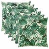 vidaXL Poťah na podložku 6 pcs HEERLEN Vzor s listami 65 x 65 cm