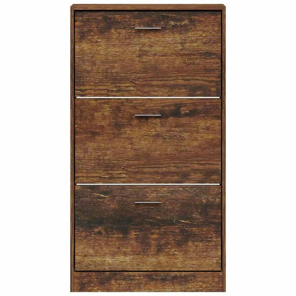 vidaXL Botn&iacute;k dymov&yacute; dub 59x17x108 cm spracovan&eacute; drevo