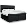 vidaXL Boxspring posteľ s matracom čierna 200x200 cm l&aacute;tka