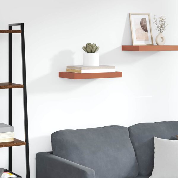 vidaXL Stenn&aacute; polica Červen&aacute; 40 x 23,5 x 4 cm Kompozitn&eacute; drevo