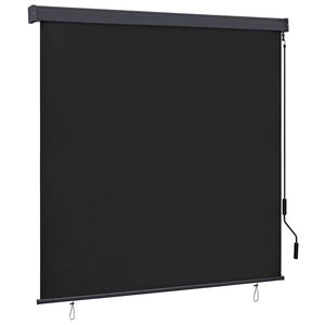 vidaXL Roleta Antracitov&aacute; 180 x 250 cm Textil a hlin&iacute;k