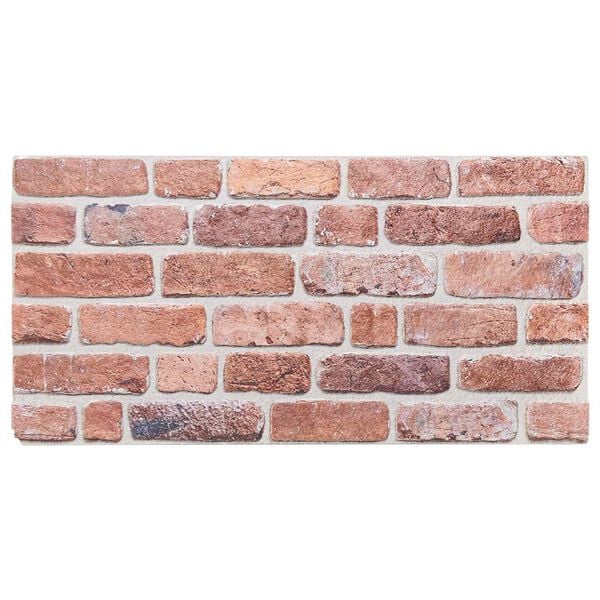 vidaXL N&aacute;stenn&eacute; panely 10 pcs Červen&aacute; 100 x 50 cm EPS pena