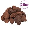 vidaXL Sopečn&eacute; kamene 25 kg červen&eacute; 5-8 cm