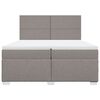 vidaXL Boxspring posteľ s matracom sivohned&yacute; 200x200 cm l&aacute;tka