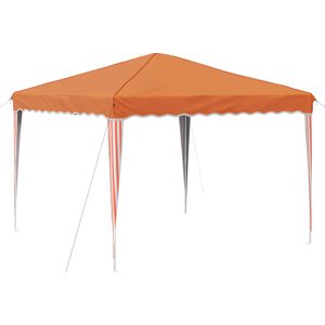 vidaXL Pr&iacute;stre&scaron;ok na p&aacute;rty 288 x 288 x 245 cm Oranžov&aacute; Oxfordsk&aacute; l&aacute;tka
