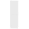 vidaXL Úložná skrinka, biela 30x42,5x150 cm, kompoztiné drevo