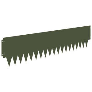 vidaXL Obrubn&iacute;k tr&aacute;vnika 30 ks 103 x 25 cm Oceľ Olivovo zelen&aacute;