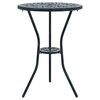 vidaXL Záhradný bistro set 3 pcs Zelená Hliník