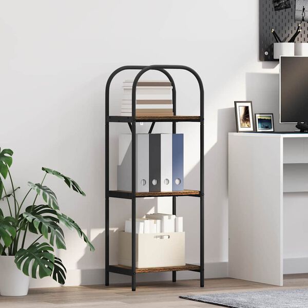 vidaXL Regál na knihy Tmavý dub 40 x 30 x 109 cm Kompozitné drevo