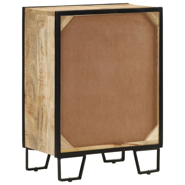 vidaXL Komoda s 2 z&aacute;suvkami 53x31x72 cm mas&iacute;vny mangovn&iacute;k a železo