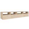 vidaXL TV skrinky 2 ks, kompozitn&eacute; drevo 95x35x36 cm, dubov&eacute;