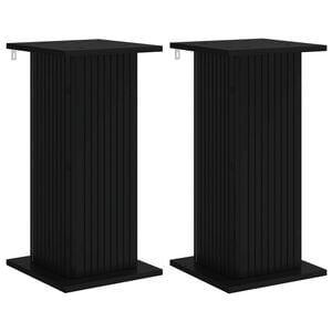 vidaXL Stojan na rastliny 2 pcs Čierna 30,5 x 30 x 60,5 cm
