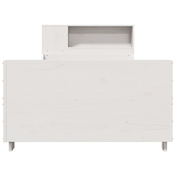 vidaXL Posteľ bez matraca biela 90x190 cm mas&iacute;vna borovica