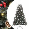 vidaXL Umel&yacute; vianočn&yacute; stromček Zelen&aacute; 120 cm PVC, plast a oceľ