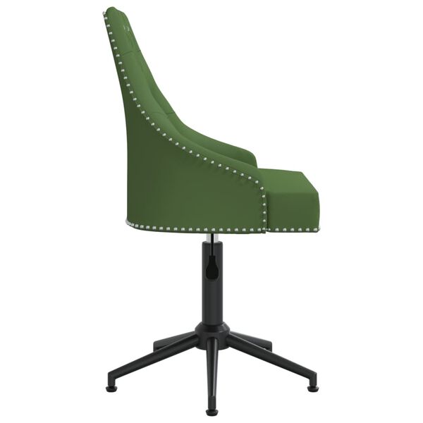 vidaXL Otočn&eacute; jed&aacute;lensk&eacute; stoličky 2 ks tmavozelen&eacute; zamatov&eacute;