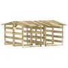 vidaXL Pergola so strechami 4 ks 100x90x100 cm impregnovan&eacute; borovicov&eacute; drevo