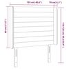 vidaXL Čelo postele so z&aacute;hybmi tmavohned&eacute; 103 x 16 x 118/128 cm l&aacute;tka