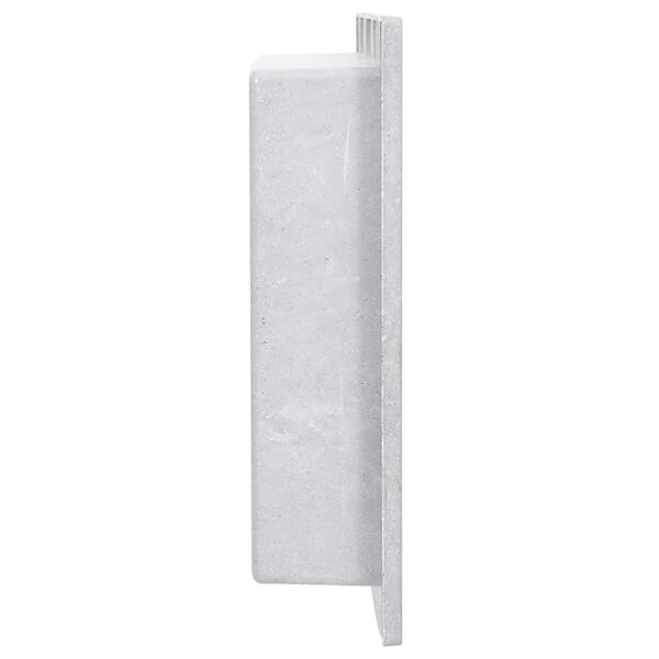 vidaXL Výklenok do sprchy matný sivý 41x51x10 cm