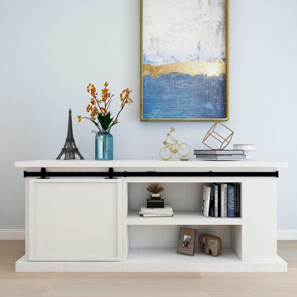 vidaXL Mini kovanie na posuvn&eacute; dvere skrinky, uhl&iacute;kov&aacute; oceľ 200 cm