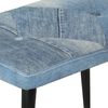 vidaXL Hojdacie kreslo s podnožkou modr&aacute; denim patchwork pl&aacute;tno