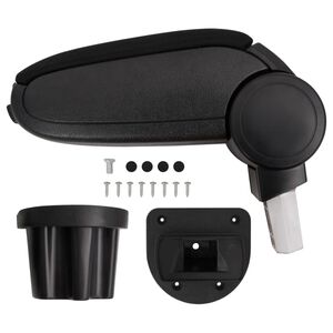 vidaXL Lakťov&aacute; opierka do auta čierna 13,5x32,5x(31-46,5) cm ABS