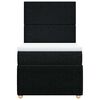 vidaXL Posteľn&yacute; r&aacute;m boxspring s matracom čierny 90x190 cm l&aacute;tka
