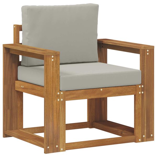 vidaXL Vonkaj&scaron;ia pohovka Mas&iacute;vne ak&aacute;ciov&eacute; drevo a polyester