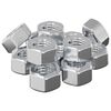 vidaXL Hex žal&uacute;dkov&eacute; matice 12 pcs Strieborn&aacute; m8 Kov