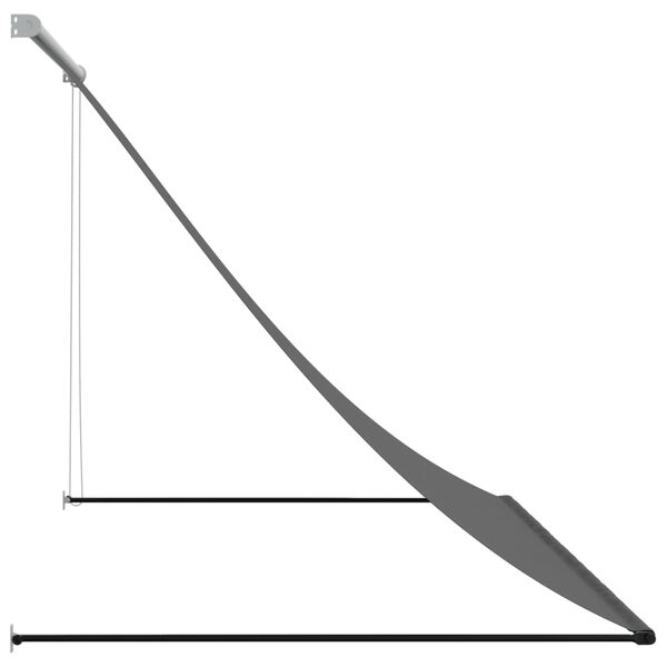 vidaXL Zaťahovacia mark&iacute;za antracitov&aacute; 200x150 cm l&aacute;tka a oceľ