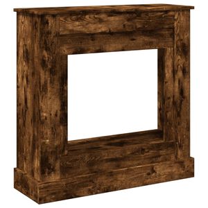 vidaXL Obloženie krbu dymov&yacute; dub 90x30x90 cm kompozitn&eacute; drevo