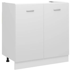 vidaXL Skrinka pod drez &ldquo;Lyon&rdquo;, biela 80x46x81,5 cm, kompozitn&eacute; drevo