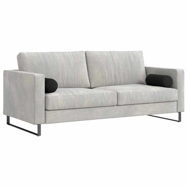 vidaXL Podložkov&eacute; vank&uacute;&scaron;e 2 pcs Čierna &Oslash; 15 x 40 cm l&aacute;tka