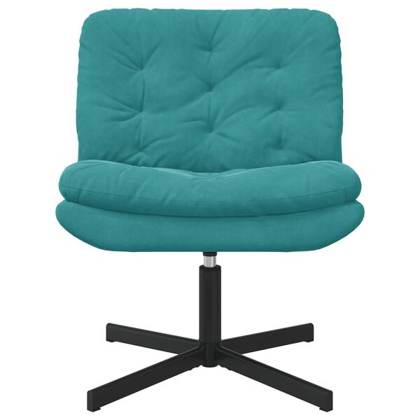 vidaXL Otočn&eacute; relaxačn&eacute; kreslo Tyrkysov&aacute; 63 x 75 x 76 cm Zamat