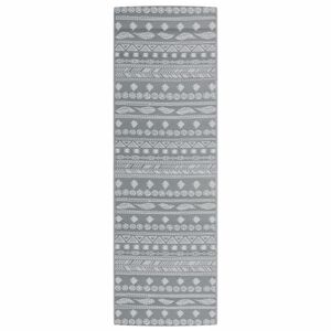 vidaXL Vonkaj&scaron;&iacute; koberec ARAKIL siv&yacute; 80x250 cm PP
