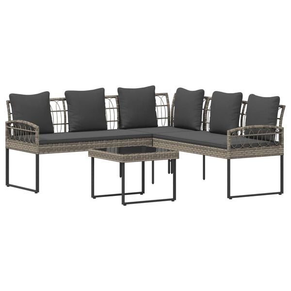 vidaXL Z&aacute;hradn&aacute; sedacia s&uacute;prava s vank&uacute;&scaron;om 2 pcs Biely Oceľ