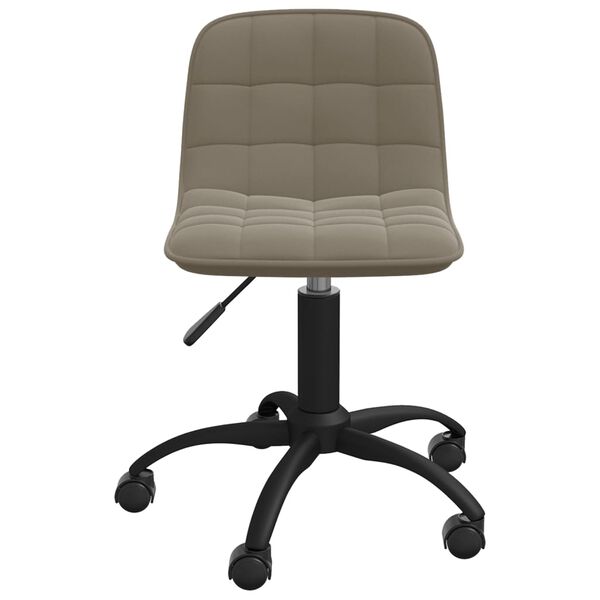 vidaXL Otočn&eacute; jed&aacute;lensk&eacute; stoličky 2 ks bledosiv&eacute; zamatov&eacute;